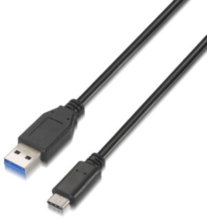 CABLE AISENS USB 3.1 GEN2 10GBPS 3A TIPO USB-C M-A M NEGRO 1.0M