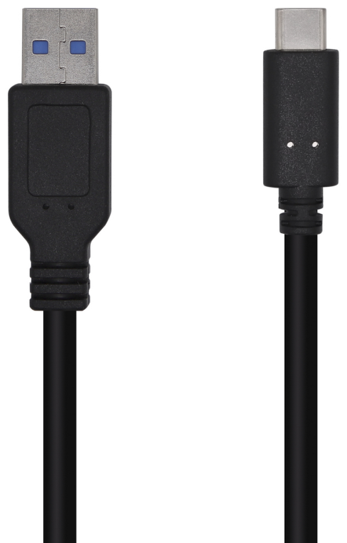 CABLE AISENS USB 3.1 GEN2 10GBPS 3A TIPO USB-C M-A M NEGRO 1,5mt