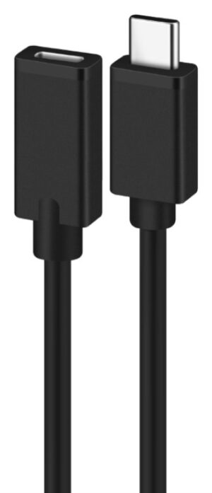 CABLE ALARGADOR USB 2.0 EWENT USB-C MACHO USB-C HEMBRA 1,8m NEGRO