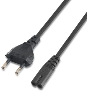 CABLE ALIMENTACION AISENS FORMA 8 CEE7 16 M-C7 H NEGRO 1.5M