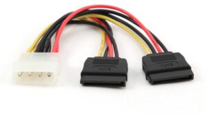 CABLE ALIMENTACION GEMBIRD 2x SATA 0,15M