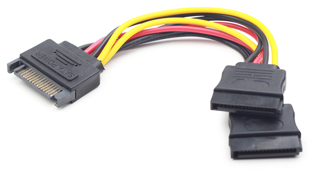 CABLE ALIMENTACION GEMBIRD SATA PLANO 0,15M