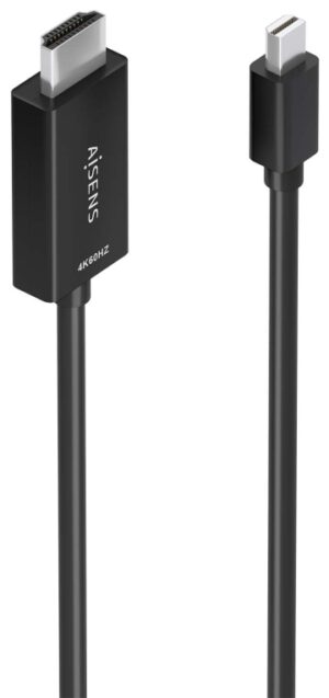 CABLE CONVERSOR AISENS MINI DP/M A HDMI/M 4K@60HZ NEGRO 1.5M