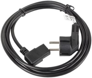 CABLE DE ALIMENTACION LANBERG SCHUKO CEE 7/7 A IEC320 C13 ACODADO 3M