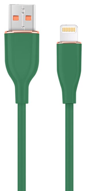CABLE DE CARGA Y DATOS GEMBIRD DE SILICONA PREMIUM DE 8 CLAVIJAS 1,5 M VERDE