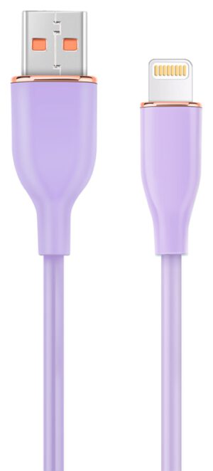 CABLE DE CARGA Y DATOS GEMBIRD DE SILICONA PREMIUM DE 8 CLAVIJAS 1,5 M VIOLETA