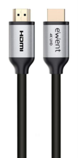 CABLE HDMI 2.0 EWENT PREMIUM HIGH SPEED CON ETHERNET NEGRO M/M 1,8M 4K 60HZ
