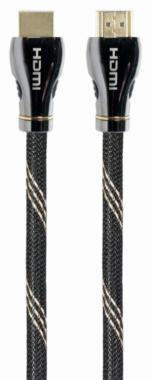 CABLE HDMI 2.1 8K 60HZ GEMBIRD CCBP-HDMI8K-3M PREMIUM TRENZADO ETHERNET 3M NEGRO