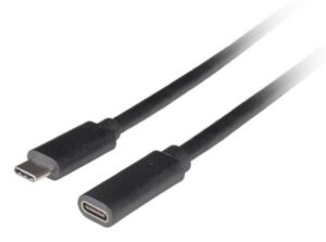 CABLE LANBERG USB-C 3.1 MACHO/HEMBRA 1.5M NEGRO