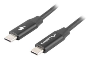 CABLE LANBERG USB C MACHO/MACHO 1M QUICK CHARGE 4.0 NEGRO