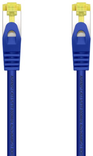 CABLE RED AISENS LATIGUILLO RJ45 LSZH CAT.7 SFTP PIMF 1.0M AZUL