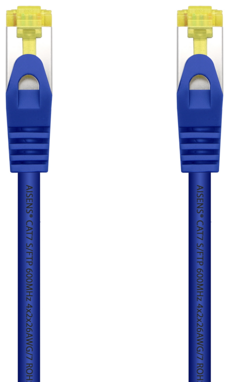 CABLE RED AISENS LATIGUILLO RJ45 LSZH CAT.7 SFTP PIMF 1.0M AZUL