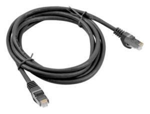 CABLE RED LANBERG LATIGUILLO CAT.6 FTP 0.5M NEGRO FLUKE PASSED