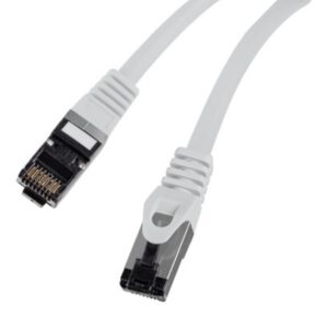 CABLE RED LANBERG LATIGUILLO CAT.8.1 S/FTP LSZH CU 0.25M GRIS FLUKE PASSED