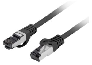 CABLE RED LANBERG LATIGUILLO CAT.8.1 S/FTP LSZH CU 1M NEGRO FLUKE PASSED
