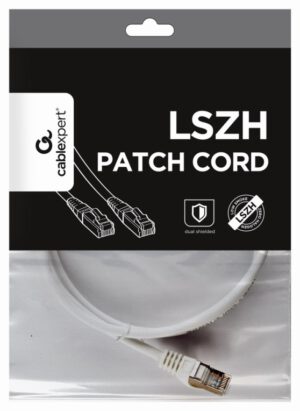 CABLE RED S-FTP GEMBIRD CAT 6A LSZH BLANCO 1 M