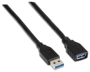 CABLE USB 3.0 AISENS TIPO A M-A H NEGRO 1.0M