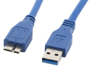 CABLE USB LANBERG 3.0 MACHO/MICRO USB MACHO 0.5M AZUL