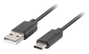 CABLE USB LANBERG 3.1 MACHO/USB C MACHO 1M NEGRO