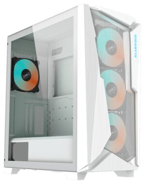 CAJA GAMING GIGABYTE AC301GW V2 ATX 2XUSB3.0 1XUSBC RGB S/F BLANCO