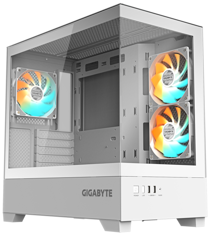 CAJA GIGABYTE M-ATX C201PI 3XVENT 120MM BLANCA