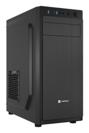 CAJA NATEC ARACANTA MIDI TORRE ATX LECTOR TARJETAS 1XUSB2.0 2XUSB3.0 NEGRO