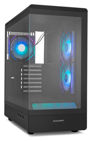 CAJA NOX SEMITORRE FRAMELESS HUMMER SIGNAL ARGB NEGRO USB TYPE C
