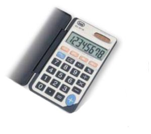 CALCULADORA TREVI EC 3718 8C POCKET ELECTRONIC CALCULATOR SILVER