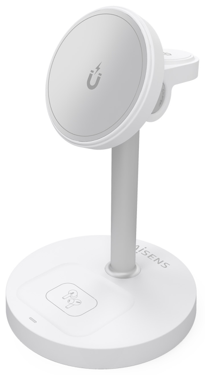 CARGADOR AISENS INALAMBRICO USB-C 3 EN 1 15W MOVIL APPLE WATCH AURICULARES