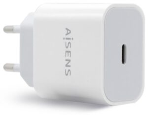 CARGADOR USB-C AISENS PD3.0 1 PUERTO 1xUSB-C 20W BLANCO