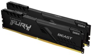 DDR4 KINGSTON 2x 8GB 3200 FURY BEAST NEGRO