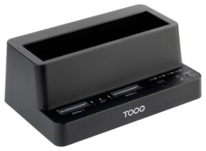 DOCK TOOQ TQDS-502B 2xM.2+1xSATA 2,5/3,5 USB 3.2 CLONE NEGRO
