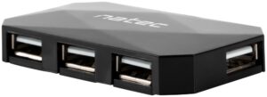 HUB NATEC LOCUST 4 PUERTOS USB 2.0 NEGRO