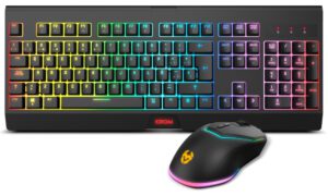 KROM KABALA Kit Teclado y Ratón Wireless RGB SP