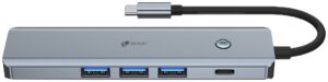 LEOTEC DOCKING STATION 6-1 1USB-C PD100 POWER&DATOS 3USB3.0 1HDMI 4K 30HZ