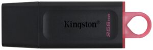 MEMORIA USB 3.2 KINGSTON 256GB DATATRAVELER EXODIA NEGRO ROJO