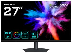 MONITOR GIGABYTE 27" WOLED GO27Q24A QHD  240HZ FREESYNC