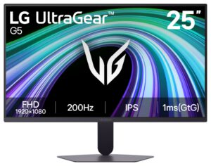 MONITOR LG ULTRAGEAR 25G523B-B 24,4" FULLHD 200HZ IPS 1MS FREESYNC G-SYNC HDR10 GAMING