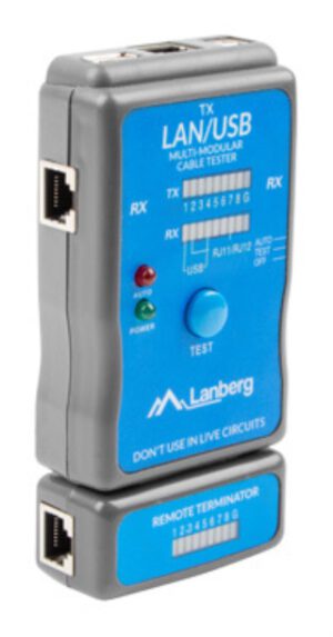 NETWORK TESTER LANBERG RJ45/RJ11/USB