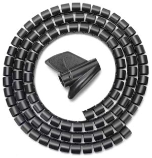 ORGANIZADOR CABLE AISENS EN ESPIRAL 25MM NEGRO 1.0M