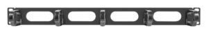 ORGANIZADOR DE CABLES LANBERG 5 ANILLAS 19" 1U TIPO B NEGRO