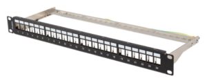 PATCH PANEL LANBERG 24 PUERTOS 1U RACK 19" FTP PARA MODULOS KEYSTONE NEGRO