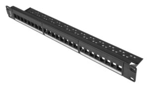 PATCH PANEL LANBERG 24 PUERTOS 1U RACK 19 PARA MODULOS KEYSTONE NEGRO