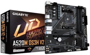 PLACA BASE GIGABYTE A520M DS3H V2 AM4 MATX 4XDDR4
