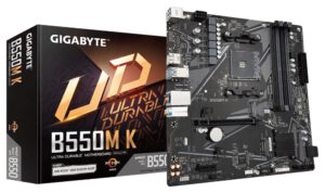 PLACA BASE GIGABYTE B550M K AM4 MATX 4XDDR4