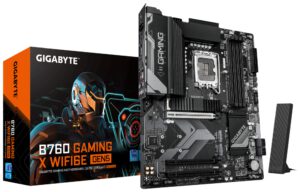 PLACA BASE GIGABYTE B760M G X WF6E 1700 ATX WiFi 6E PCIe 4.0 RGB 4XDDR5