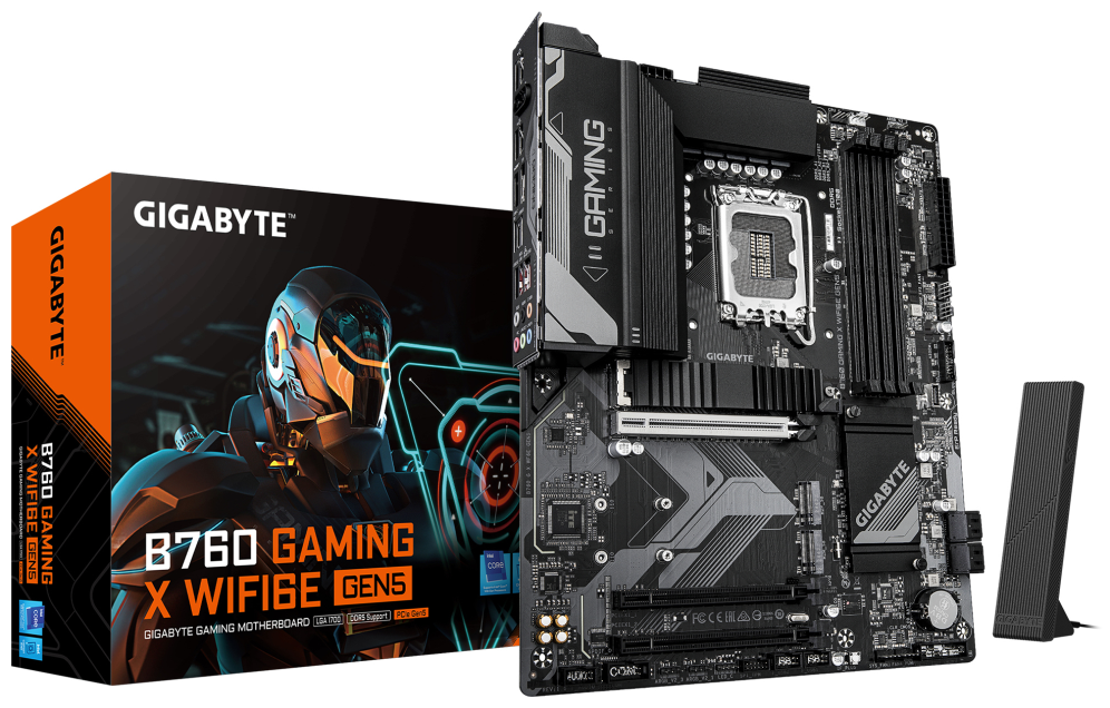 PLACA BASE GIGABYTE B760M G X WF6E 1700 ATX WiFi 6E PCIe 4.0 RGB 4XDDR5