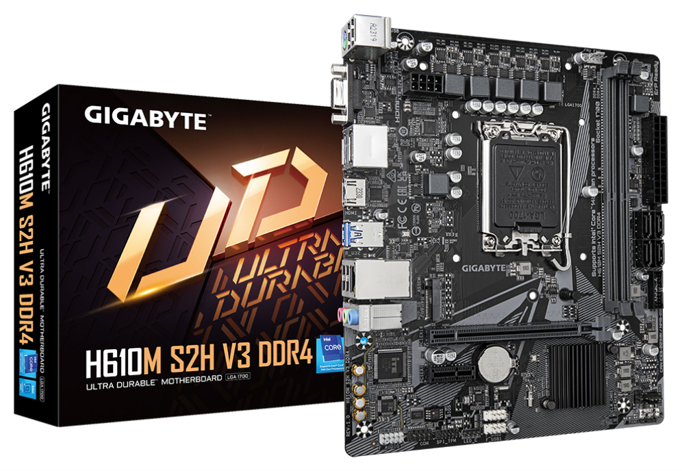 PLACA BASE GIGABYTE H610M S2H V3 1700 MATX 2XDDR4