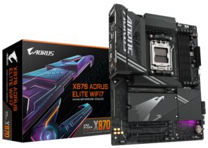 PLACA BASE GIGABYTE X870 AORUS ELITE WIFI7 AM5 ATX 4XDDR5