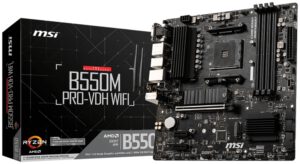 PLACA BASE MSI B550M PRO-VDH WIFI AM4 MATX 4XDDR4
